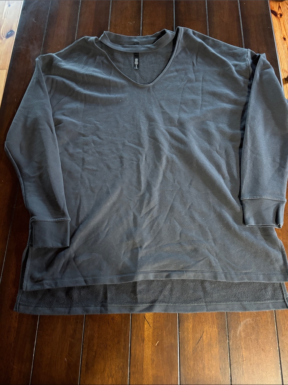 Victoria's Secret Women's V-Neck Sweatshirt in Black